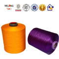 polyester yarn dty 150D/48F grey color